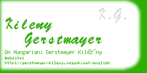 kileny gerstmayer business card